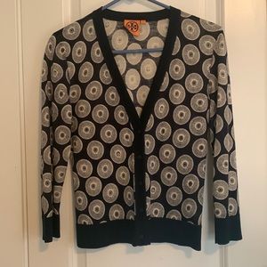 Tory Burch 100% Wool Lightweight Cardigan
